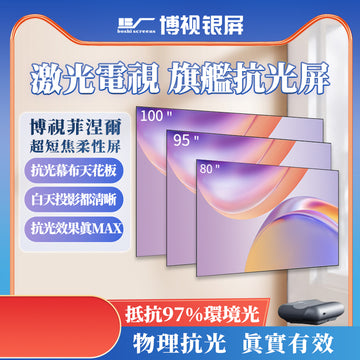 Ultra short throw flexible screen