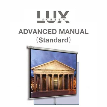 LUXSCREEN rebound deceleration hand-operated screen Advanced Manual (Standard) 