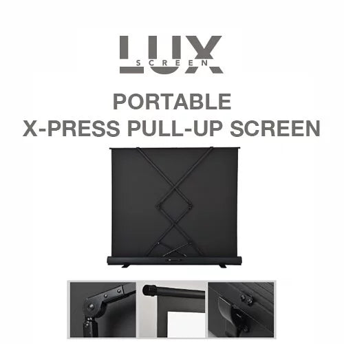 LUXSCREEN Portable X-Press Pull-Up Screen